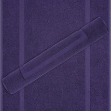 Cotton Paradise 100% Cotton Bath Mats for Bathroom Floor Set of 2 Pack, 20x34 Soft Absorbent Washable Quick Dry Tub Bathmat, Purple Towel Bath Mat