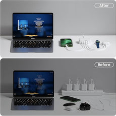 USB C Charger Block, 45W 4 Port USB C Fast Charging Station Hub Cube Brick for Multiple Devices, Travel Charger USB Power Strip Adapter Plug for iPhone 17 16 15 14 Pro Max, iPad, MacBook Air, Samsung