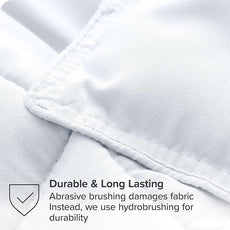 Bare Home Comforter Set - King/California King Size - Ultra-Soft - Goose Down Alternative - Premium 1800 Series - All Season Warmth (King/Cal King, White)