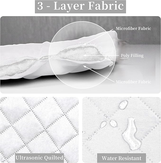 Easy-Going Full/Queen Size Reversible Quilt Set with 1 Quilt and 2 Pillow Shams, Soft Bed Quilt Cover, Water Resistant Lightweight Microfiber Bedspread, Stain Resistant, White/White