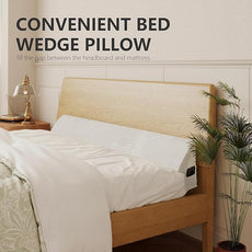 Bed Wedge Pillow for Headboard Gap Bed Mattress Gap Filler (0-8