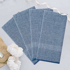 Homaxy Premium Kitchen Towels(18”x 28”, 12 Pack), Large Cotton Kitchen Hand Towels, Flat and Terry Dish Towels, 380 GSM Highly Absorbent Tea Towel Set with Hanging Loop, Navy Blue