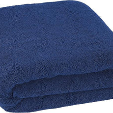 Cotton Paradise 100% Cotton 40x80 Oversized Bath Sheet, Extra Large Turkish Bath Towels for Bathroom, Navy Blue Bathsheet