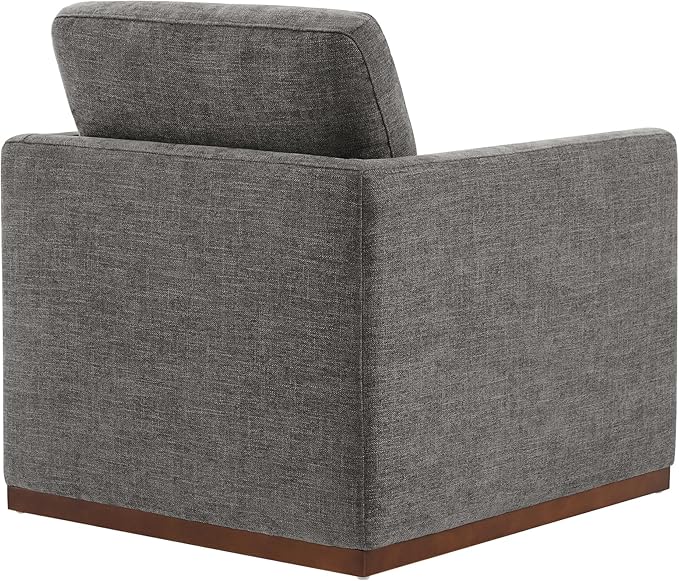 CHITA Swivel Accent Chair, FSC Certified Mid Century Modern Arm Chair for Living Room and Bedroom, Fully Assembled, Grey
