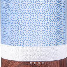 BlueHills 2500 ML XL Essential Oil Diffuser for Large Room Aroma Humidifier Home Decor Bed Baby Room Big Huge 2.5 L Capacity Long Run Color Lights Decorative Design High Mist Dark Wood Grain F004