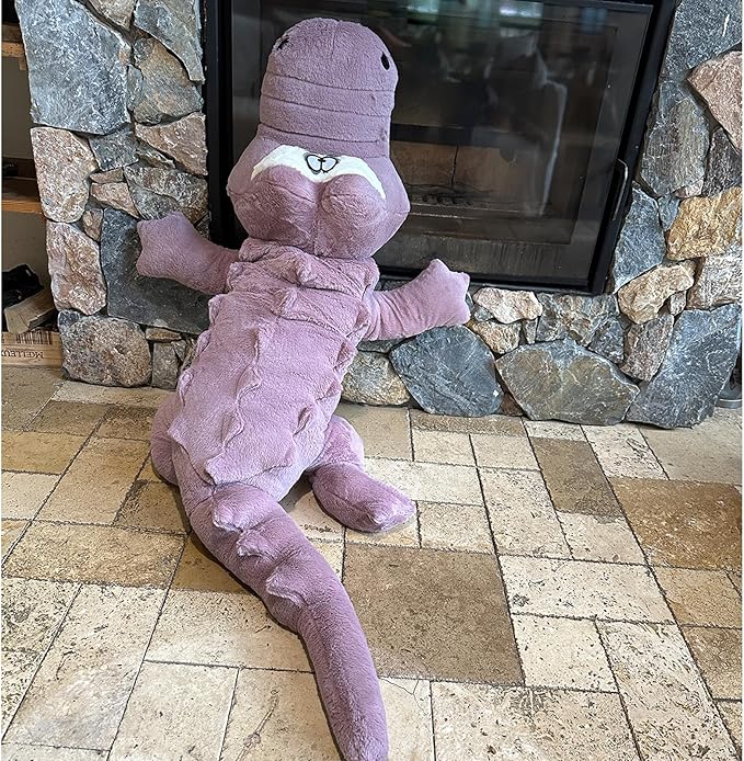 Hofun4U Alligator Plush Pillow, 67 inch Alligator Stuffed Animal, Home Decor Christmas Valentine’s Birthday Gift for Boys Girls Adults Kids (Purple)