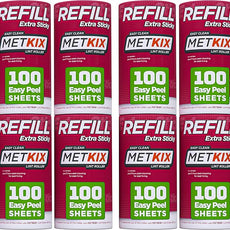 Refill for Metkix Lint Rollers 8 Pack (Total 800 Sheets)