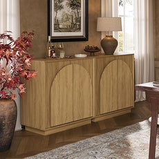 win2win Fluted Sideboard Buffet Cabinet with Storage, 31.5
