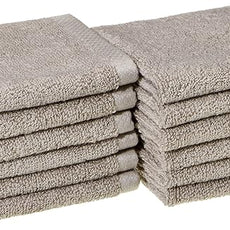 Amazon basics cotton washcloths, Lightweight quick-dry, 12