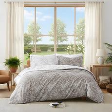 Southshore Fine Living, Inc. Oversized King/Cal King Floral Duvet Cover Set – Reversible, Premium Quality Bedding – 1 Duvet Cover + 2 Pillow Shams – Easy Care – Winter Brush