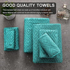 Ferdilan 4 Pack Large Bath Towels Set 35