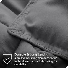 Bare Home Bed-in-A-Bag 7 Piece Comforter & Sheet Set - Queen - Goose Down Alternative - Ultra-Soft 1800 Premium Bedding Set (Queen, Grey/Light Grey)