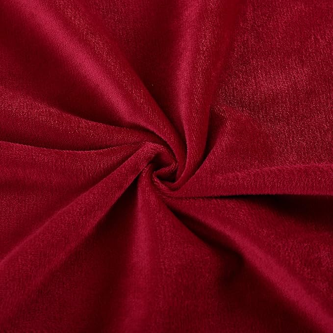 EVOLIVE Soft Micromink Body Pillow Cover 21''x54'', Wine (100% Polyester, Zipper Closure, US Women-Owned)