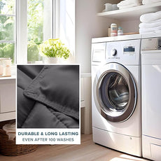 Bare Home Comforter Set - Full Size - Ultra-Soft - Goose Down Alternative - Premium 1800 Series - All Season Warmth (Full, Forged Iron Grey)