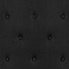EMMA + OLIVER Tufted Upholstered Queen Size Headboard in Black Fabric