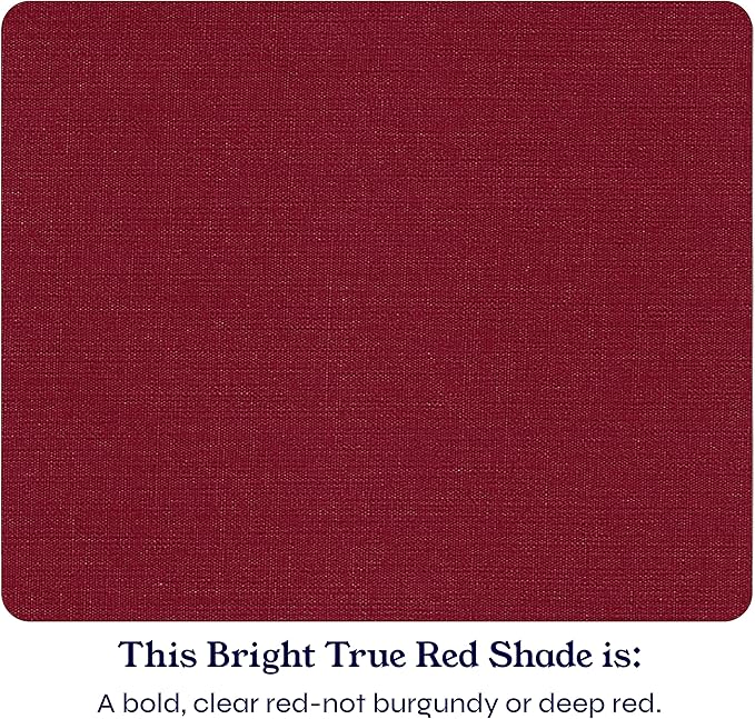 California Design Den Twin Sheets Set - Soft 400 Thread Count Sateen, Natural 100% Cotton Sheets with Deep Pockets, and Durable Bedding Set - Bright True Red CaliforniaDesignDen