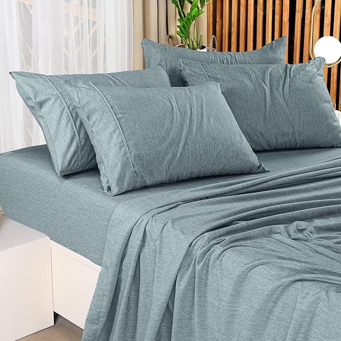 Utopia Bedding Queen Sheet Set – 4 Piece Bed Sheets for Queen Size Bed, Soft and Breathable Microfiber, Includes 1 Fitted Sheet, 1 Flat Sheet and 2 Pillowcases (Heather Grey)