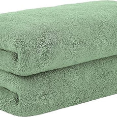 Cotton Paradise 100% Cotton 40x80 Oversized Bath Sheet, Extra Large Turkish Bath Towels for Bathroom, Sage Green Bathsheet