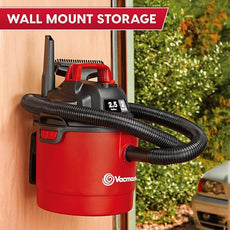 Vacmaster 2.5-Gallon* 2 Peak HP Wall Mountable Wet/Dry Vacuum – VOM205P 1101