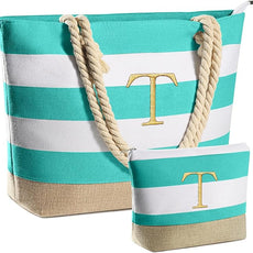 YOOLIFE Beach Bags for Women - Travel Canvas Beach Tote, Pool Waterproof Bag, Travel Essentials, Gifts for Women Birthday