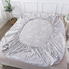 FADFAY Sheets Set Twin XL Shabby Pink and Grey Floral Bedding Vintage Sunflower Bedding 600TC Elegant Summer Sheets 100% Cotton Super Soft Deep Pocket Bed Sheets Set, 4Pcs-Twin XL Size for Dorm Room