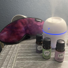 Wild Essentials 220ml Cool Mist Essential Oil Diffuser/Humidifier, Aromatherapy, Nightlight, Portable, USB Power, Auto Off, Room, Office, Car (Blue)