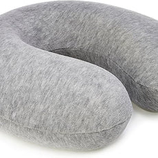Amazon Basics Memory Foam Semicircular Neck Pillow, Grey