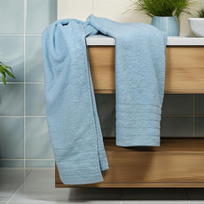 Tens Towels Pack of 2 Extra Large Bath Sheets 35 x 70 Inches, 100% Cotton, Larger & Lighter Weight, Quicker to Dry, Super Soft & Absorbent, Oversized Bath Towels, Sky Blue