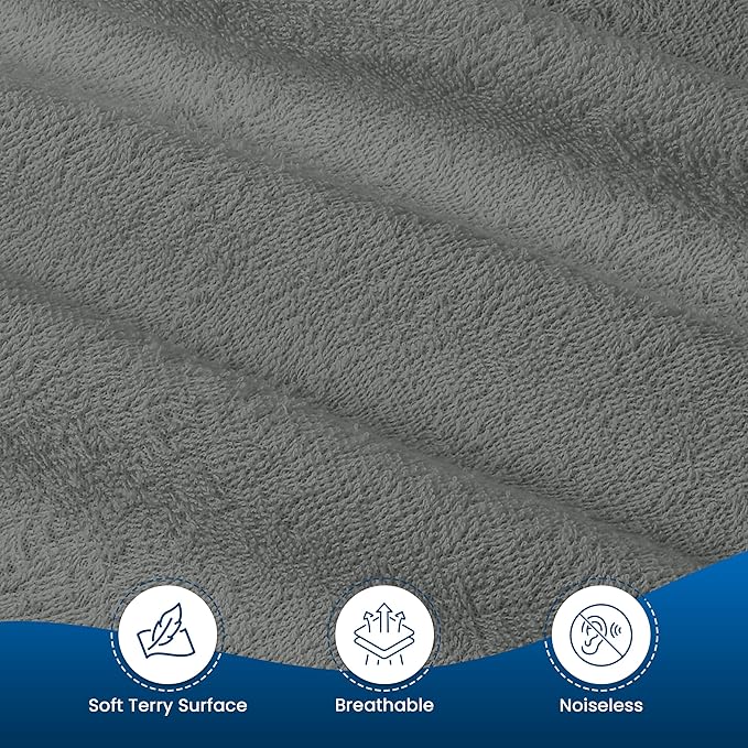 Utopia Bedding Waterproof Mattress Protector Twin XL Size, Premium 200 GSM Terry Mattress Cover, Soft & Breathable Bed Cover, Fitted Sheet Style with Stretchable Deep Pockets 15" (Gray)