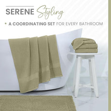 Martex 100% Cotton Ringspun Bath Rug Super Soft Super Absorbent Essential Bathroom Rugs Non-Slip Bath Mat Quick Drying Bath Mat Sea Green