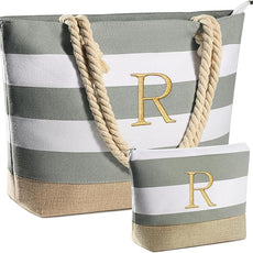 YOOLIFE Beach Bags for Women - Travel Canvas Beach Tote, Pool Waterproof Bag, Travel Essentials, Gifts for Women Birthday