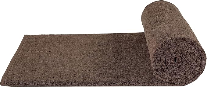 Cotton Paradise 100% Cotton 40x80 Oversized Bath Sheet, Extra Large Turkish Bath Towels for Bathroom, Brown Bathsheet