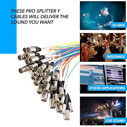 Seismic Audio SARMSS-32x530 Rack Mount 32 Channel XLR TRS Combo Splitter Snake Cable - 5' & 30' XLR trunks