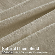 Khaki Beige Linen Curtains 45 Inch Length 2 Panel Set for Small Windows Rustic Country Linen Cotton Light Filtering Drapes Privacy Pinch Pleated Back Tab Semi Sheer Kitchen Curtains 45 Inches Long