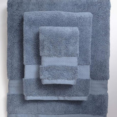 100% Organic Cotton Bath Towel Set | Bathroom Luxury Towel Set of 6 | GOTS Certified | Hotel Premium Towels | 700 GSM | 2 Bath Towel 30 x 56 | 2 Hand Towel 16 x 30 | 2 Wash Cloth 13 x 13 | Dark Blue