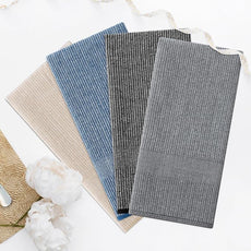 Homaxy Premium Kitchen Towels(18”x 28”, 6 Pack), Large Cotton Kitchen Hand Towels, Flat and Terry Dish Towels, 380 GSM Highly Absorbent Tea Towel Set with Hanging Loop, Navy Blue/Grey/Black