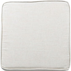 Homepop Home Decor | K7342-F2067 | Classic Square Storage Ottoman with Lift Off Lid | Ottoman with Storage for Living Room & Bedroom, Cream Woven