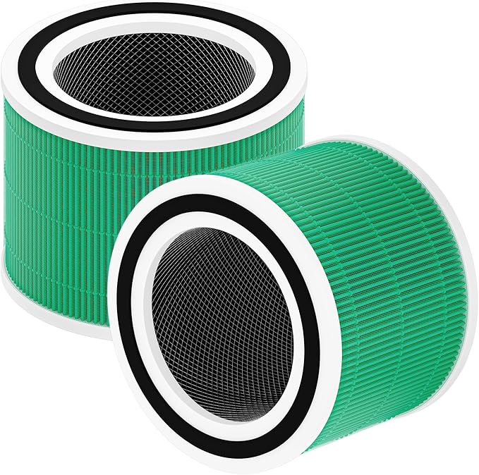 Core 300 Filter Replacement Fit for Levoit Core 300 Core 300-RF-TX (Green), 3-in-1 Filter