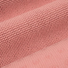 Cotton Paradise 100% Cotton Non Slip Bath Mats for Bathroom, 17x24 inch Soft Absorbent Quick Dry Machine Washable Floor Bath Mat, Coral