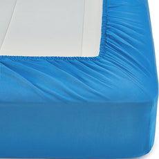 Amazon Basics 5 Piece Microfiber Kid's Bed-in-a-Bag Bedding Set, Twin, Blue, Solid