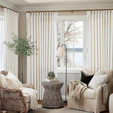 102 Inch Long Curtains Extra Wide 70 Inch Width Pinch Pleat Linen Curtains for Living Room Cream Light Filtering Privacy Pleated Hooks Rings Back Tab for Sliding Door 1 Panel
