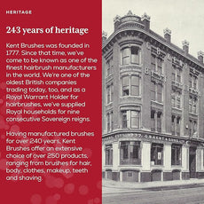 Kent CC20 Double Sided Cherrywood Clothes Brush and Lint Remover, Firm Side for Dust and Dirt, Soft Side for Gentle Brushing for Keeping Fabrics Free from Fibres, Fluff and Pet Hair, Made in England