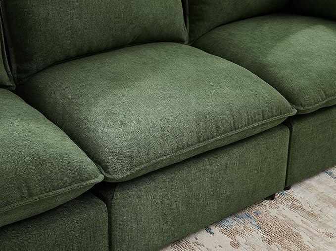 VANOMi Modular Sectional Sofa, 6 Seater Sleeper Sectional Sofa Modular Sectional Couch for Living Room, Sofa Bed-M