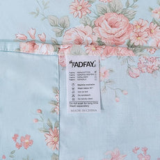 FADFAY Sheets Set Twin XL Blue Rose Floral College Bedding Rustic Peony Dorm Sheets Vintage Farmhouse Bedding 100% Percale Cotton Breathable Sheet with Deep Pocket Fitted Sheet 4Pc, Twin XL Size