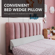 Bed Wedge Pillow for Headboard Gap Bed Mattress Gap Filler (0-8