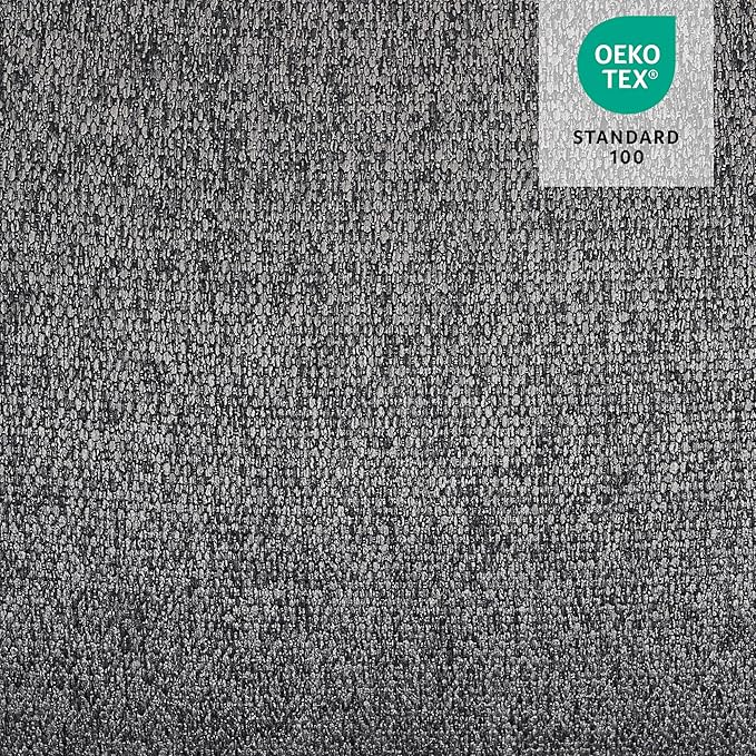 MCombo Power Lift Recliner Chair with Extended Footrest for Elderly People, Fabric 7287/7087 (Dark Gray, Medium)