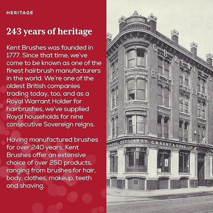 KENT CR8 Clothes Brush, 100% Natural Black Boar Bristle Lint Remover for Cashmere, Wool, and Silk for Keeping Fabrics Free from Fibres, Fluff and Pet Hair. Luxury Three Veneered Woods. Made in England