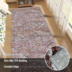 RUGSURE Washable Area Rugs, 2'6'' x 8' - 1/6 Thick - Stain & Water Resistant Non-Slip - Perfect Resistant Rug for Living Room, Bedroom, Nursery, Pet & Child Friendly, Vibrant Colors Rugs, Purple