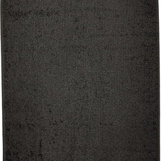 Amazon Basics 6 Piece Fade Resistant Hand Towel, 100% Cotton, Black, 26'' x 16''