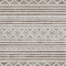 RUGSURE Washable Area Rugs 8' x 10' - 1/6 Thick - Moroccan-Inspired -Stain & Water Resistant Non-Slip - Resistant Rug for Living Room, Bedroom, Nursery, Pet & Child Friendly (Brown)